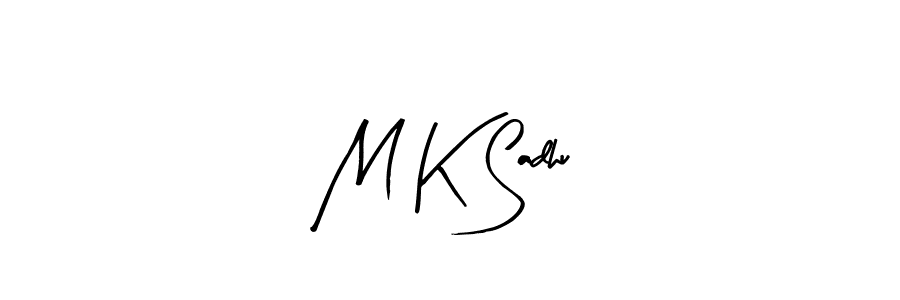 M K Sadhu stylish signature style. Best Handwritten Sign (Arty Signature) for my name. Handwritten Signature Collection Ideas for my name M K Sadhu. M K Sadhu signature style 8 images and pictures png