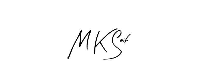 Design your own signature with our free online signature maker. With this signature software, you can create a handwritten (Arty Signature) signature for name M K Saif. M K Saif signature style 8 images and pictures png