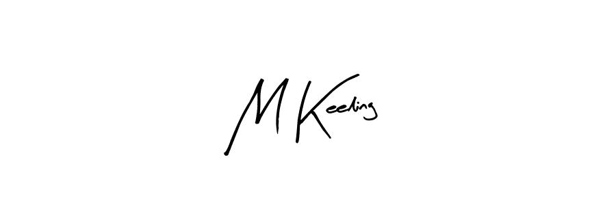 if you are searching for the best signature style for your name M Keeling. so please give up your signature search. here we have designed multiple signature styles  using Arty Signature. M Keeling signature style 8 images and pictures png