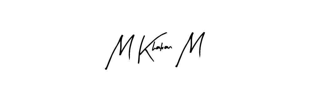 How to make M Khakan M name signature. Use Arty Signature style for creating short signs online. This is the latest handwritten sign. M Khakan M signature style 8 images and pictures png
