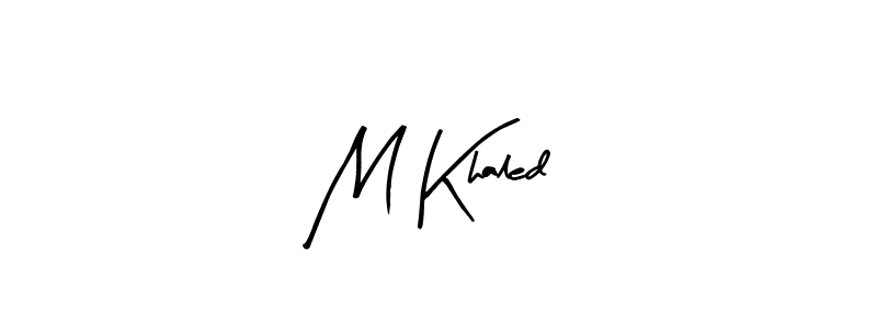 How to make M Khaled name signature. Use Arty Signature style for creating short signs online. This is the latest handwritten sign. M Khaled signature style 8 images and pictures png