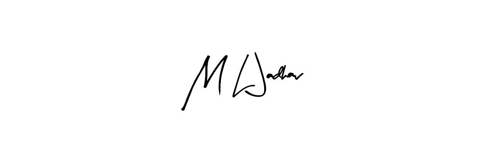 Arty Signature is a professional signature style that is perfect for those who want to add a touch of class to their signature. It is also a great choice for those who want to make their signature more unique. Get M L Jadhav name to fancy signature for free. M L Jadhav signature style 8 images and pictures png