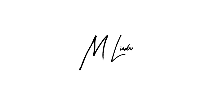 M Limbu stylish signature style. Best Handwritten Sign (Arty Signature) for my name. Handwritten Signature Collection Ideas for my name M Limbu. M Limbu signature style 8 images and pictures png