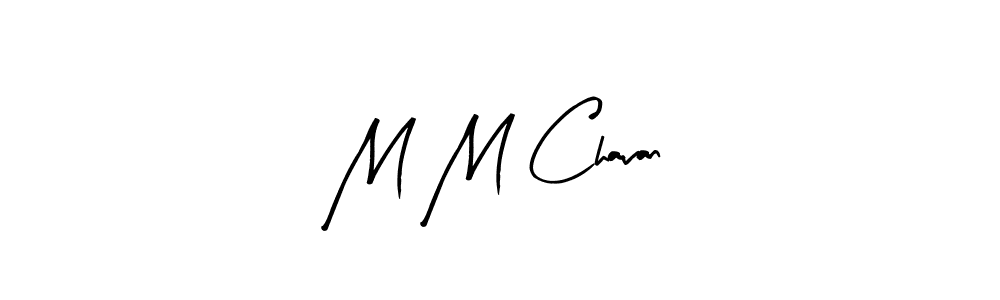 The best way (Arty Signature) to make a short signature is to pick only two or three words in your name. The name M M Chavan include a total of six letters. For converting this name. M M Chavan signature style 8 images and pictures png