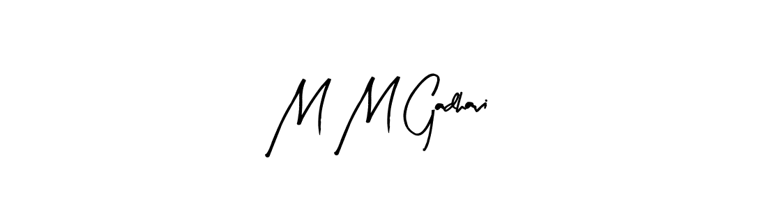 M M Gadhavi stylish signature style. Best Handwritten Sign (Arty Signature) for my name. Handwritten Signature Collection Ideas for my name M M Gadhavi. M M Gadhavi signature style 8 images and pictures png