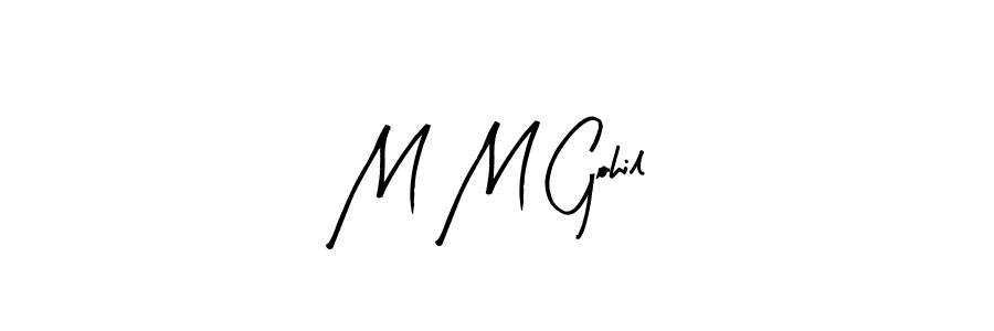 Also we have M M Gohil name is the best signature style. Create professional handwritten signature collection using Arty Signature autograph style. M M Gohil signature style 8 images and pictures png