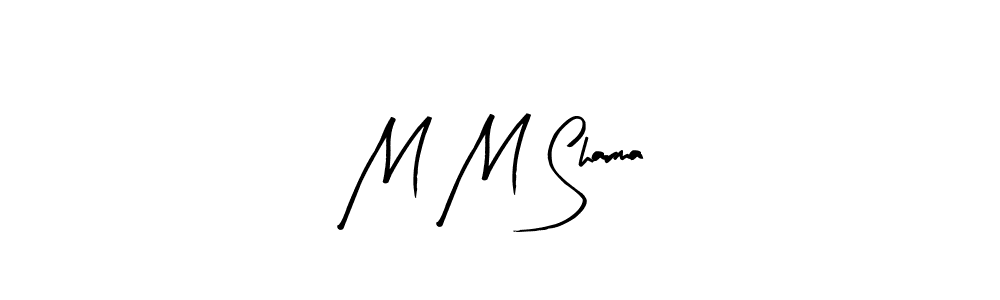 You should practise on your own different ways (Arty Signature) to write your name (M M Sharma) in signature. don't let someone else do it for you. M M Sharma signature style 8 images and pictures png