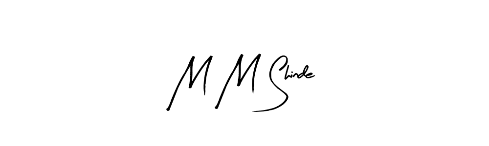 M M Shinde stylish signature style. Best Handwritten Sign (Arty Signature) for my name. Handwritten Signature Collection Ideas for my name M M Shinde. M M Shinde signature style 8 images and pictures png