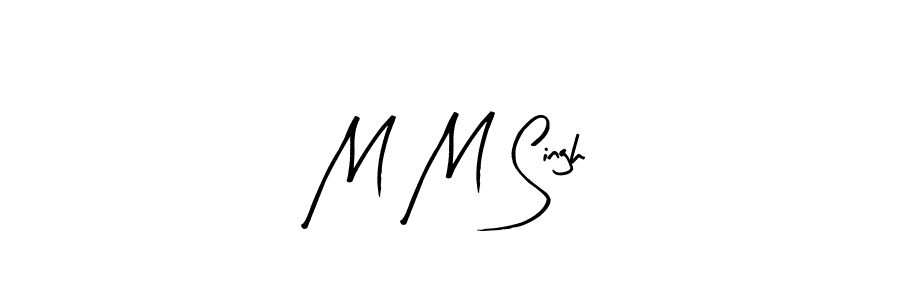 How to make M M Singh signature? Arty Signature is a professional autograph style. Create handwritten signature for M M Singh name. M M Singh signature style 8 images and pictures png