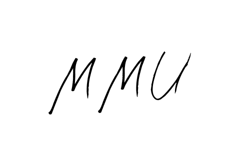 Make a beautiful signature design for name M M U. With this signature (Arty Signature) style, you can create a handwritten signature for free. M M U signature style 8 images and pictures png