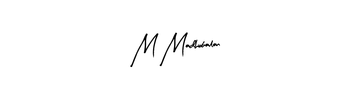 Make a beautiful signature design for name M Madhubalan. Use this online signature maker to create a handwritten signature for free. M Madhubalan signature style 8 images and pictures png