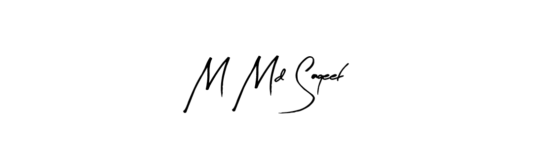 This is the best signature style for the M Md Saqeef name. Also you like these signature font (Arty Signature). Mix name signature. M Md Saqeef signature style 8 images and pictures png