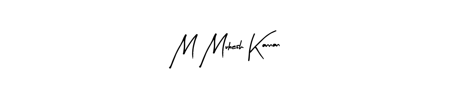 Design your own signature with our free online signature maker. With this signature software, you can create a handwritten (Arty Signature) signature for name M Mukesh Kannan. M Mukesh Kannan signature style 8 images and pictures png
