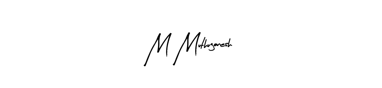 M Muthuganesh stylish signature style. Best Handwritten Sign (Arty Signature) for my name. Handwritten Signature Collection Ideas for my name M Muthuganesh. M Muthuganesh signature style 8 images and pictures png