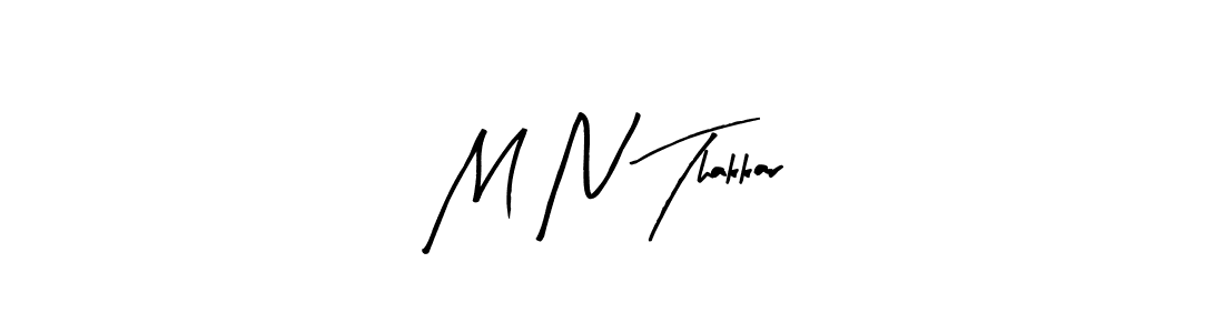 Similarly Arty Signature is the best handwritten signature design. Signature creator online .You can use it as an online autograph creator for name M N Thakkar. M N Thakkar signature style 8 images and pictures png
