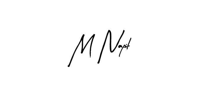 Design your own signature with our free online signature maker. With this signature software, you can create a handwritten (Arty Signature) signature for name M Napit. M Napit signature style 8 images and pictures png