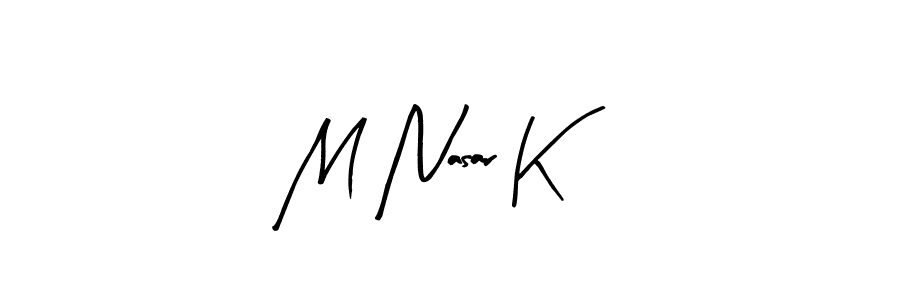 This is the best signature style for the M Nasar K name. Also you like these signature font (Arty Signature). Mix name signature. M Nasar K signature style 8 images and pictures png