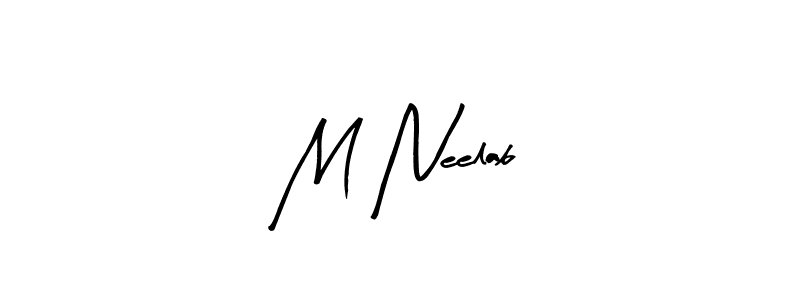 Best and Professional Signature Style for M Neelab. Arty Signature Best Signature Style Collection. M Neelab signature style 8 images and pictures png