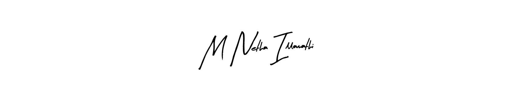 Also You can easily find your signature by using the search form. We will create M Netha Illamathi name handwritten signature images for you free of cost using Arty Signature sign style. M Netha Illamathi signature style 8 images and pictures png