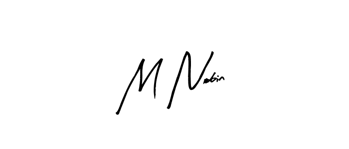 Once you've used our free online signature maker to create your best signature Arty Signature style, it's time to enjoy all of the benefits that M Nobin name signing documents. M Nobin signature style 8 images and pictures png