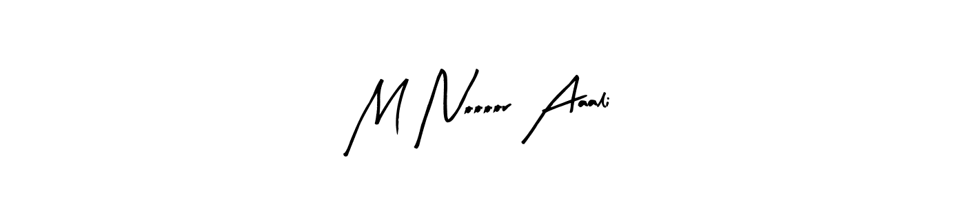 How to Draw M Noooor Aaali signature style? Arty Signature is a latest design signature styles for name M Noooor Aaali. M Noooor Aaali signature style 8 images and pictures png