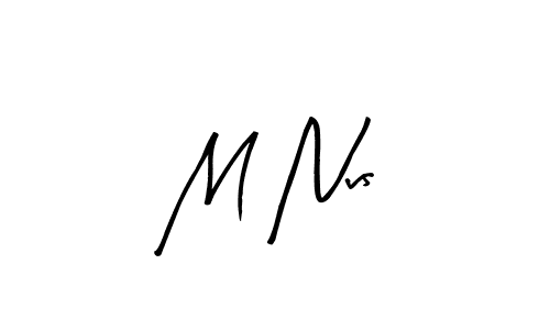 Make a beautiful signature design for name M Nvs. With this signature (Arty Signature) style, you can create a handwritten signature for free. M Nvs signature style 8 images and pictures png