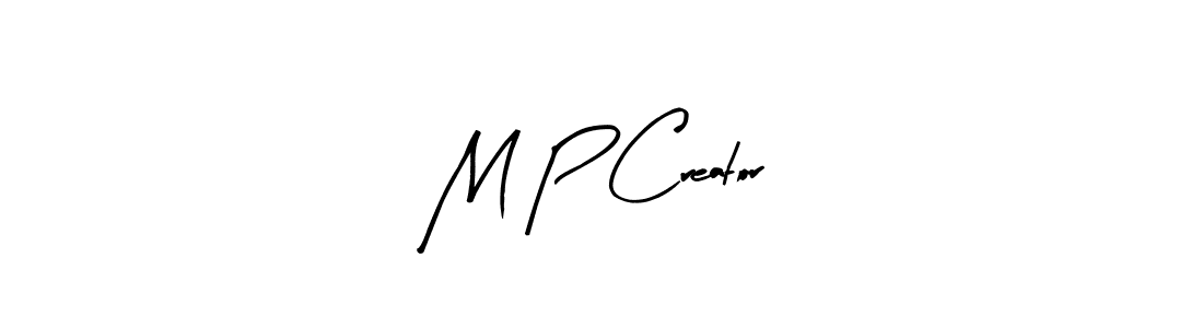 Create a beautiful signature design for name M P Creator. With this signature (Arty Signature) fonts, you can make a handwritten signature for free. M P Creator signature style 8 images and pictures png