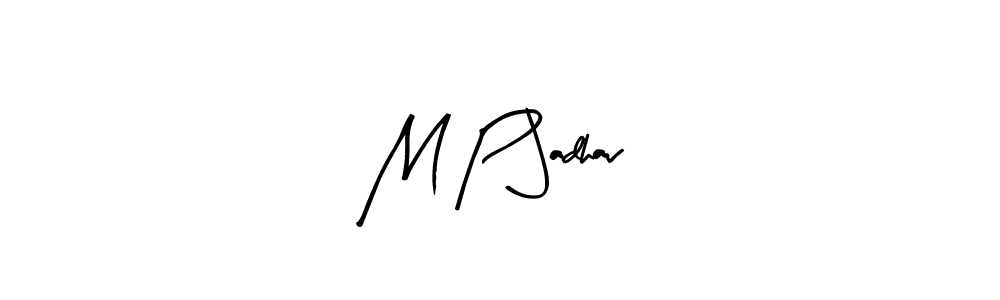 M P Jadhav stylish signature style. Best Handwritten Sign (Arty Signature) for my name. Handwritten Signature Collection Ideas for my name M P Jadhav. M P Jadhav signature style 8 images and pictures png