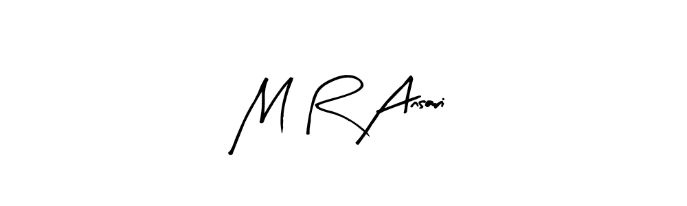 Make a beautiful signature design for name M R Ansari. Use this online signature maker to create a handwritten signature for free. M R Ansari signature style 8 images and pictures png
