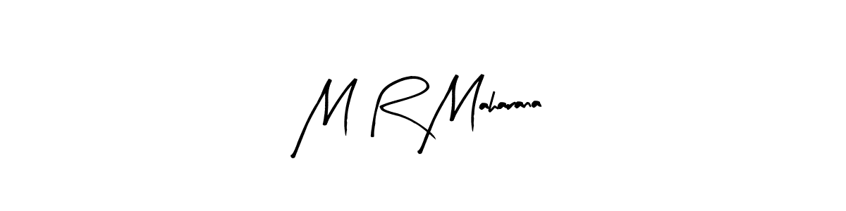 The best way (Arty Signature) to make a short signature is to pick only two or three words in your name. The name M R Maharana include a total of six letters. For converting this name. M R Maharana signature style 8 images and pictures png