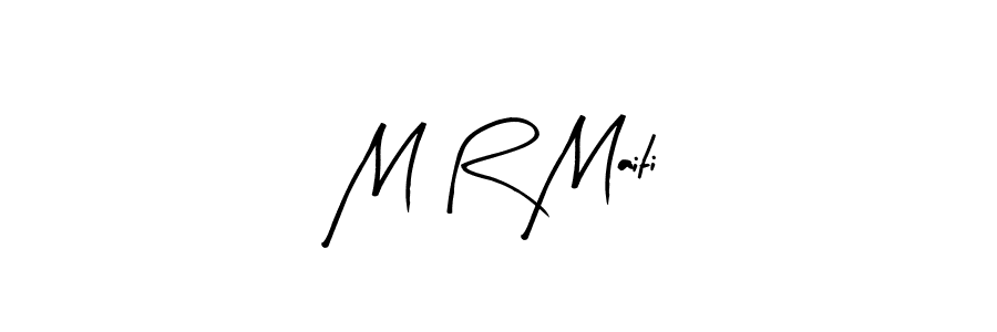 How to Draw M R Maiti signature style? Arty Signature is a latest design signature styles for name M R Maiti. M R Maiti signature style 8 images and pictures png