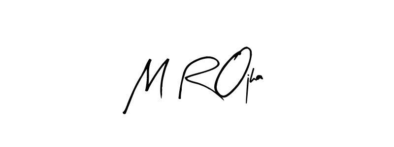 if you are searching for the best signature style for your name M R Ojha. so please give up your signature search. here we have designed multiple signature styles  using Arty Signature. M R Ojha signature style 8 images and pictures png