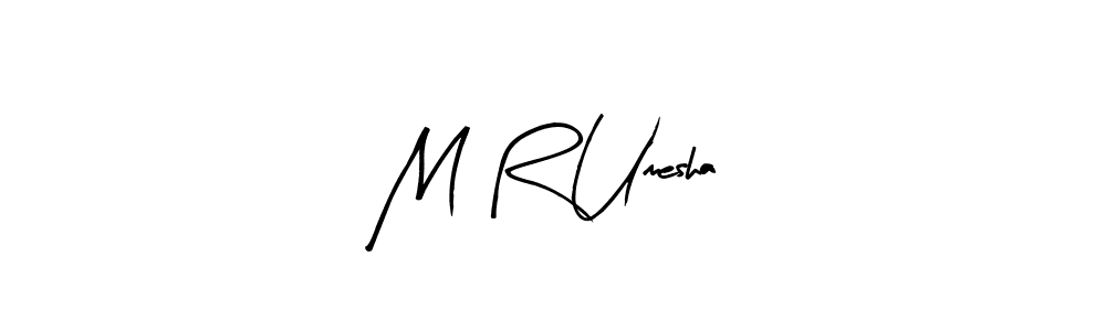 Make a beautiful signature design for name M R Umesha. Use this online signature maker to create a handwritten signature for free. M R Umesha signature style 8 images and pictures png