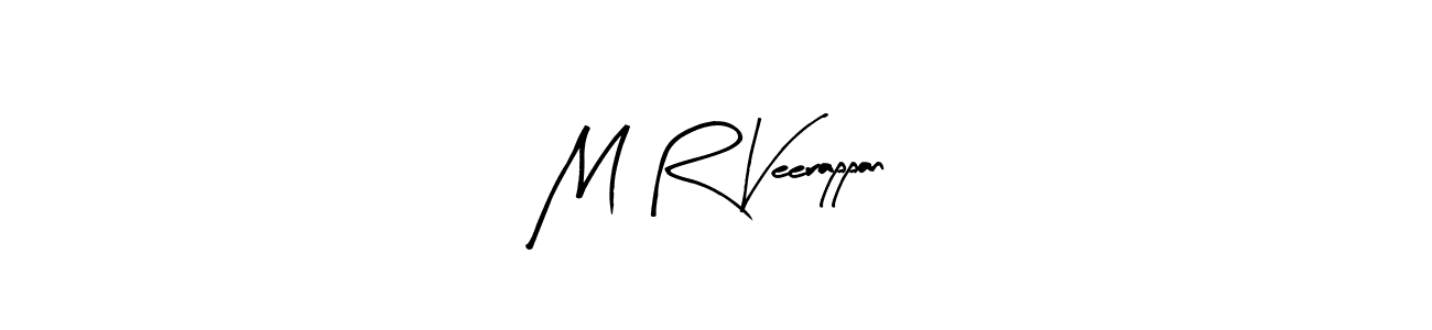 You should practise on your own different ways (Arty Signature) to write your name (M R Veerappan) in signature. don't let someone else do it for you. M R Veerappan signature style 8 images and pictures png