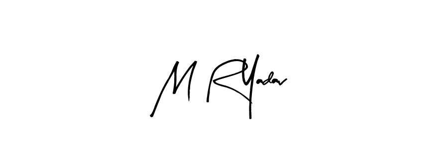 How to make M R Yadav signature? Arty Signature is a professional autograph style. Create handwritten signature for M R Yadav name. M R Yadav signature style 8 images and pictures png