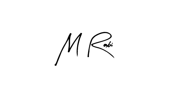 Create a beautiful signature design for name M Rabi. With this signature (Arty Signature) fonts, you can make a handwritten signature for free. M Rabi signature style 8 images and pictures png