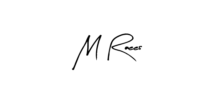 How to make M Raees name signature. Use Arty Signature style for creating short signs online. This is the latest handwritten sign. M Raees signature style 8 images and pictures png