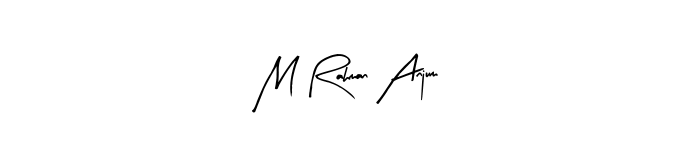 Also we have M Rahman Anjum name is the best signature style. Create professional handwritten signature collection using Arty Signature autograph style. M Rahman Anjum signature style 8 images and pictures png