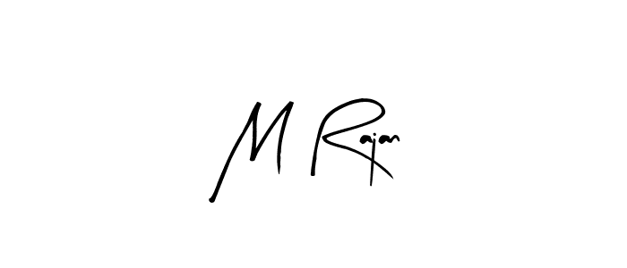 How to make M Rajan name signature. Use Arty Signature style for creating short signs online. This is the latest handwritten sign. M Rajan signature style 8 images and pictures png