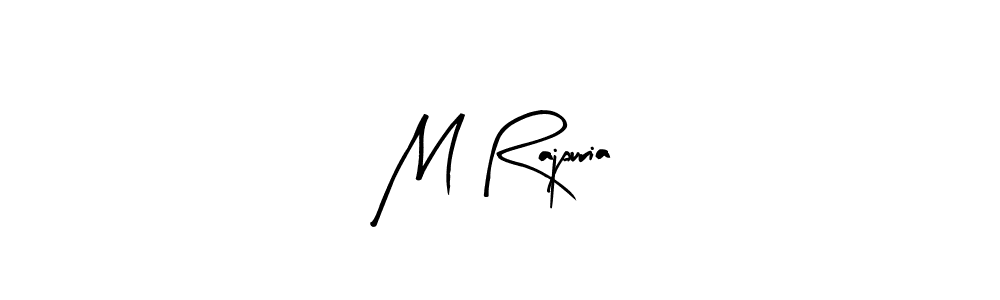 Similarly Arty Signature is the best handwritten signature design. Signature creator online .You can use it as an online autograph creator for name M Rajpuria. M Rajpuria signature style 8 images and pictures png