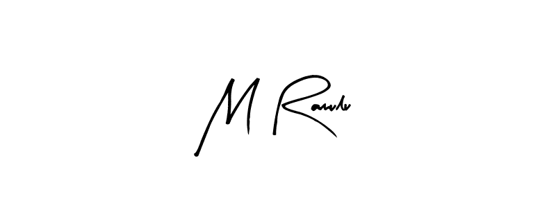 Make a beautiful signature design for name M Ramulu. With this signature (Arty Signature) style, you can create a handwritten signature for free. M Ramulu signature style 8 images and pictures png