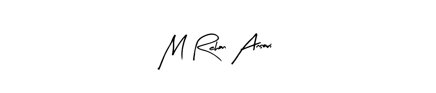 This is the best signature style for the M Rehan Ansari name. Also you like these signature font (Arty Signature). Mix name signature. M Rehan Ansari signature style 8 images and pictures png
