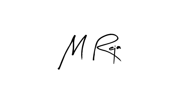 Make a beautiful signature design for name M Reja. With this signature (Arty Signature) style, you can create a handwritten signature for free. M Reja signature style 8 images and pictures png