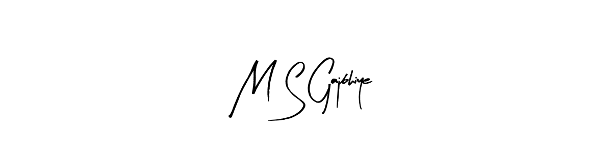 Make a beautiful signature design for name M S Gajbhiye. Use this online signature maker to create a handwritten signature for free. M S Gajbhiye signature style 8 images and pictures png