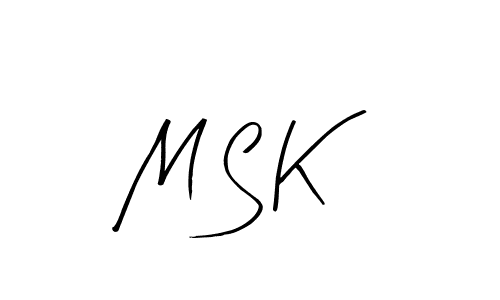 Best and Professional Signature Style for M S K. Arty Signature Best Signature Style Collection. M S K signature style 8 images and pictures png