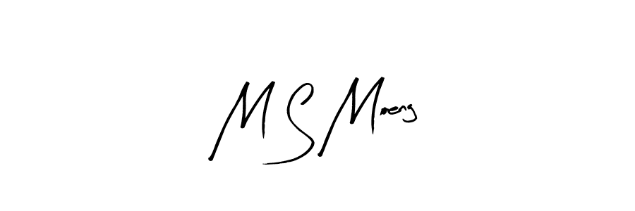 if you are searching for the best signature style for your name M S Moeng. so please give up your signature search. here we have designed multiple signature styles  using Arty Signature. M S Moeng signature style 8 images and pictures png