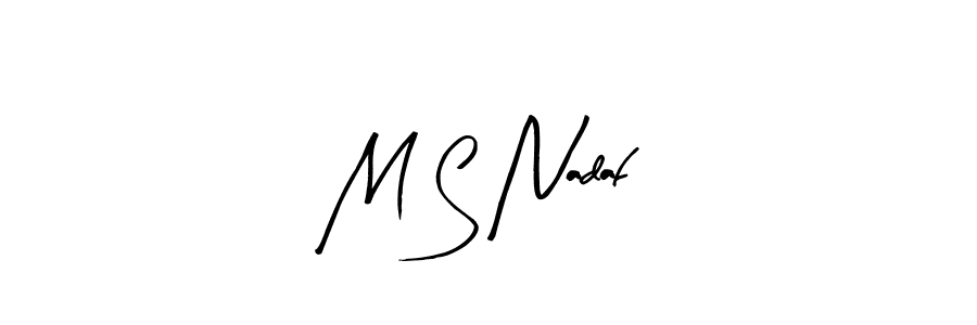 Also we have M S Nadaf name is the best signature style. Create professional handwritten signature collection using Arty Signature autograph style. M S Nadaf signature style 8 images and pictures png