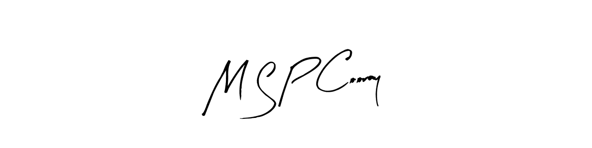 Make a beautiful signature design for name M S P Cooray. With this signature (Arty Signature) style, you can create a handwritten signature for free. M S P Cooray signature style 8 images and pictures png