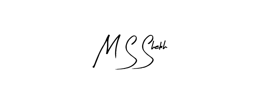 Also You can easily find your signature by using the search form. We will create M S Shekh name handwritten signature images for you free of cost using Arty Signature sign style. M S Shekh signature style 8 images and pictures png