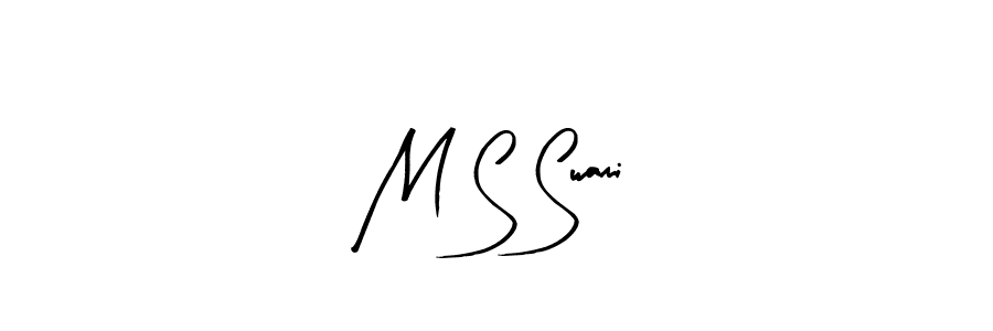 How to make M S Swami name signature. Use Arty Signature style for creating short signs online. This is the latest handwritten sign. M S Swami signature style 8 images and pictures png